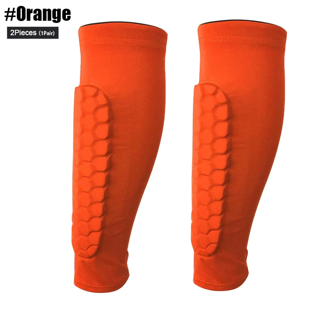 Elite Nylon Soccer Shin Guard Support Pair