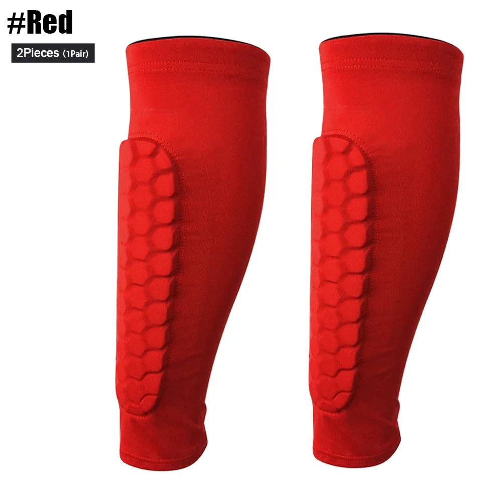 Elite Nylon Soccer Shin Guard Support Pair