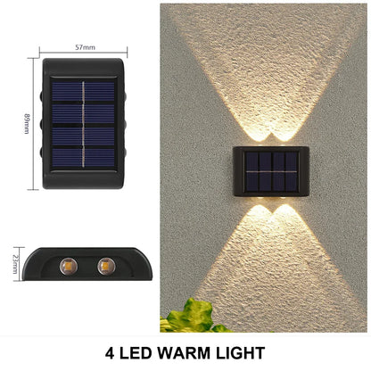 Waterproof Solar Wall Light with Dual Illumination