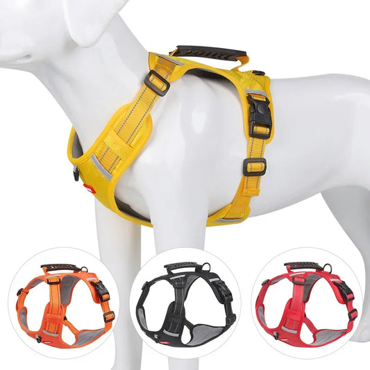 Soft Padded Pet Harness with Anti-Pull Handle
