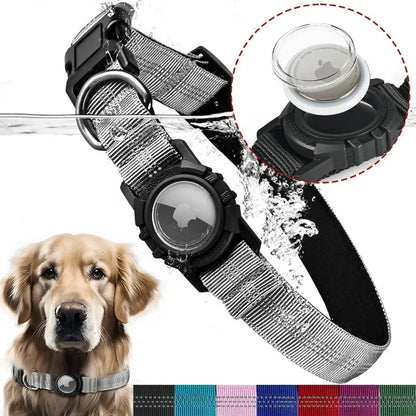 Reflective Waterproof Dog Collar with Tag Holder