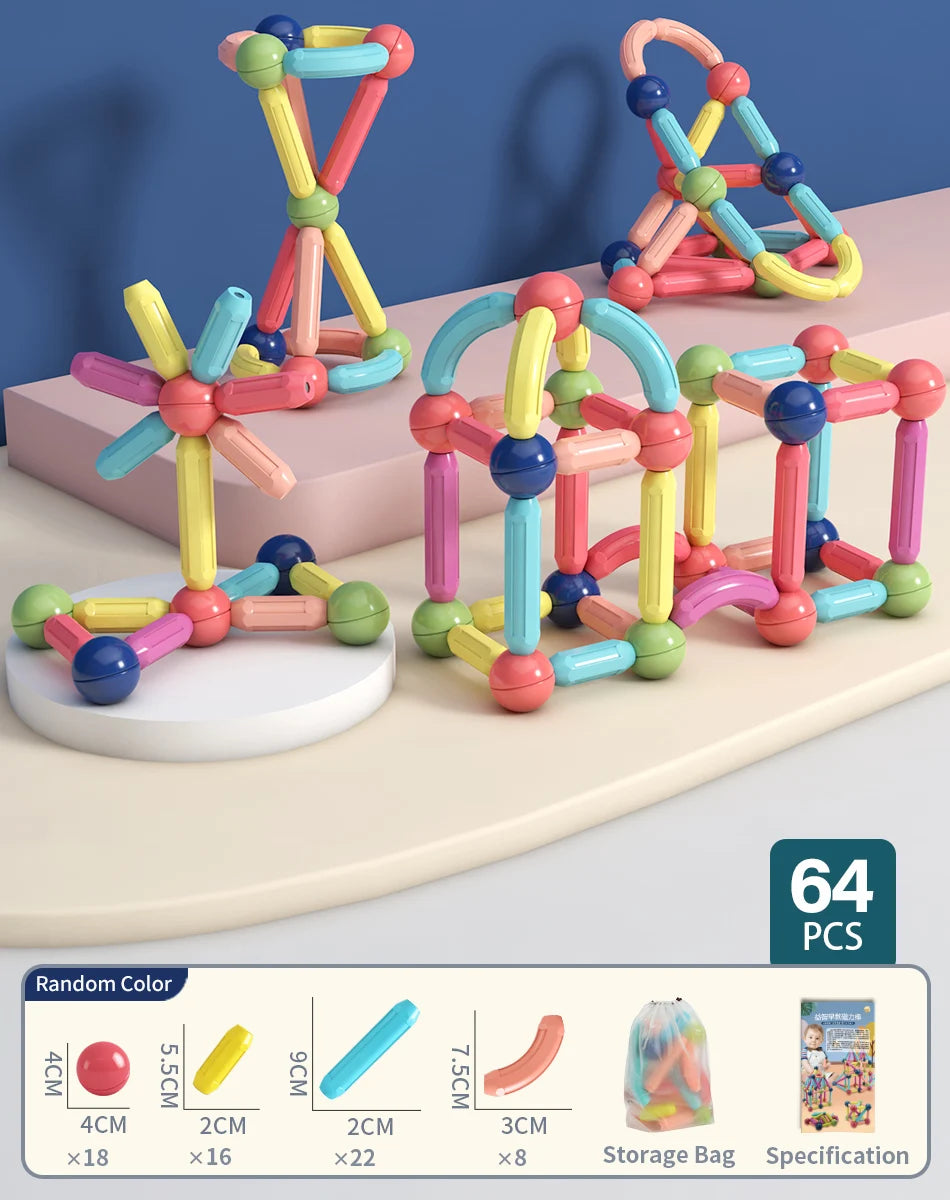 Creative Magnetic Building Toy Set for Early Learning
