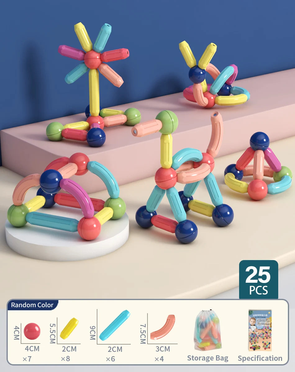 Creative Magnetic Building Toy Set for Early Learning
