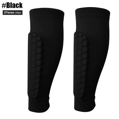 Elite Nylon Soccer Shin Guard Support Pair