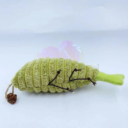 Interactive Catnip Mosquito Plush Toy for Cats