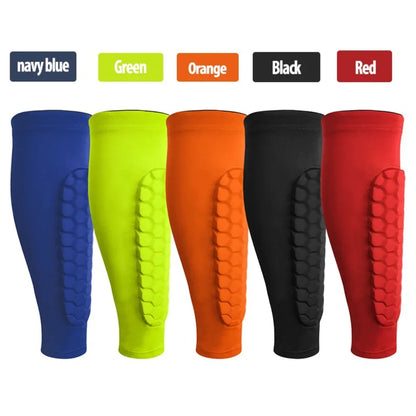 Elite Nylon Soccer Shin Guard Support Pair