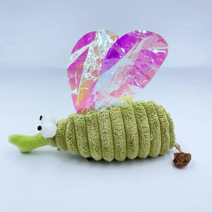 Interactive Catnip Mosquito Plush Toy for Cats