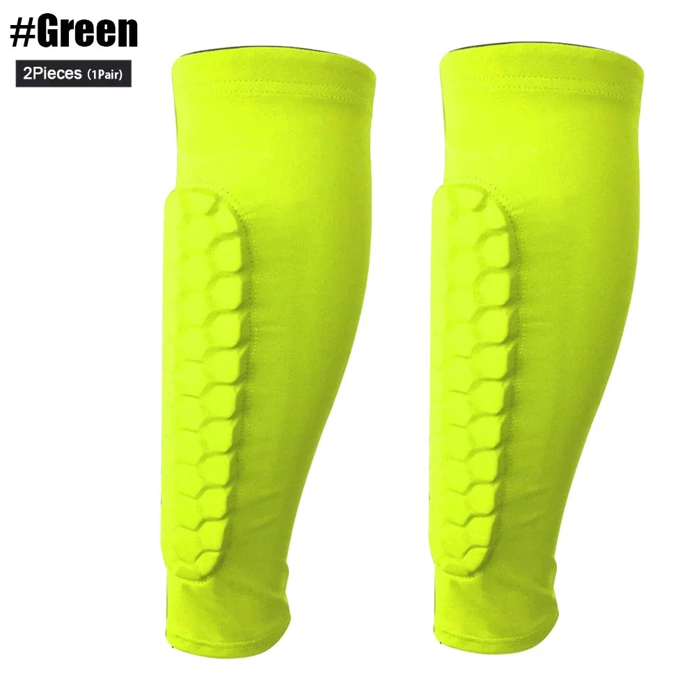 Elite Nylon Soccer Shin Guard Support Pair
