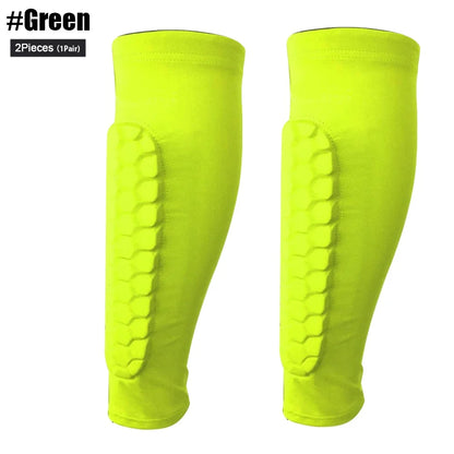 Elite Nylon Soccer Shin Guard Support Pair