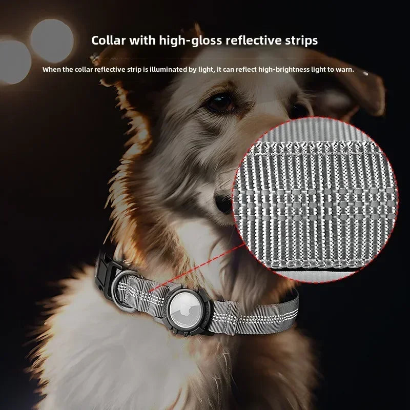 Reflective Waterproof Dog Collar with Tag Holder